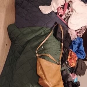 Coach Tan Crossbody Bag in Leather